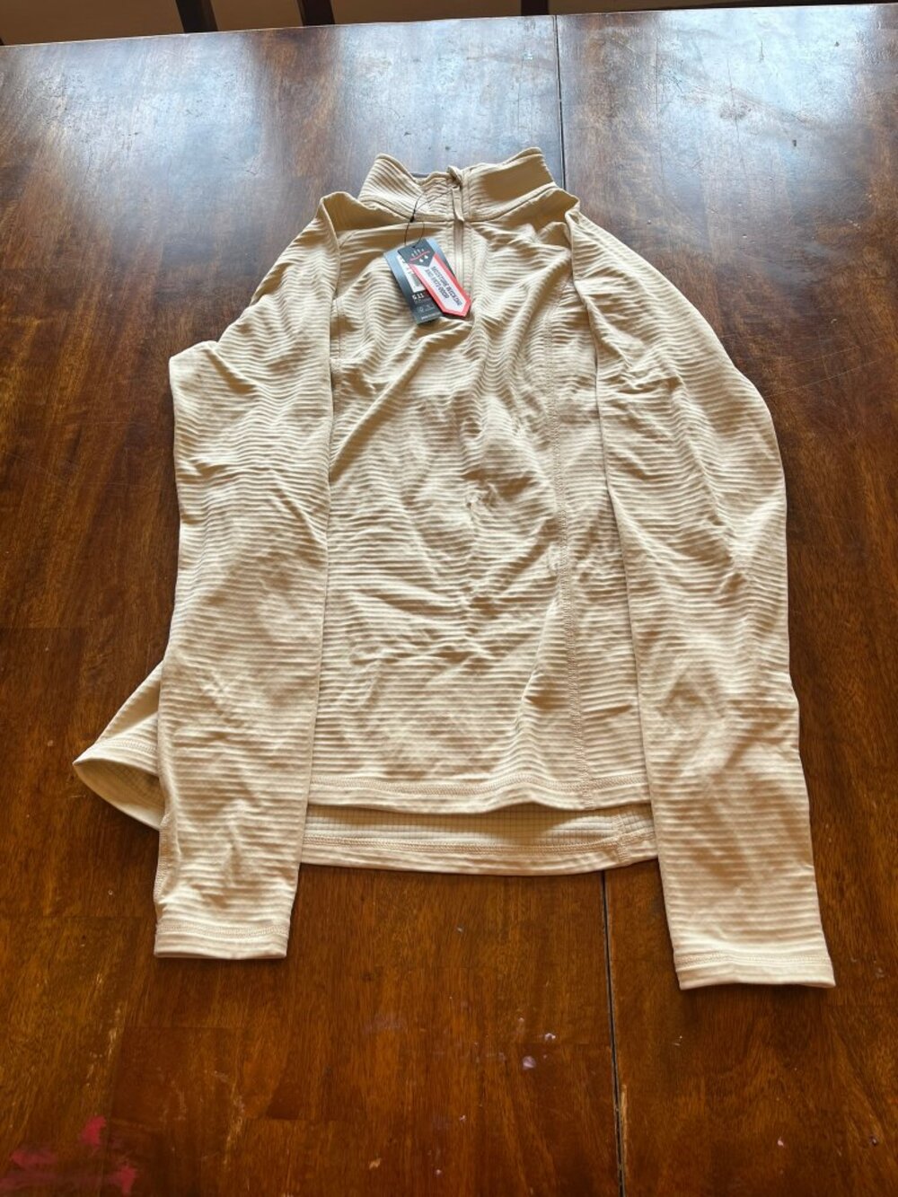 5.11 Tactical Women's Stratos 1/4 Zip Pullover Vanilla Sz S NWT